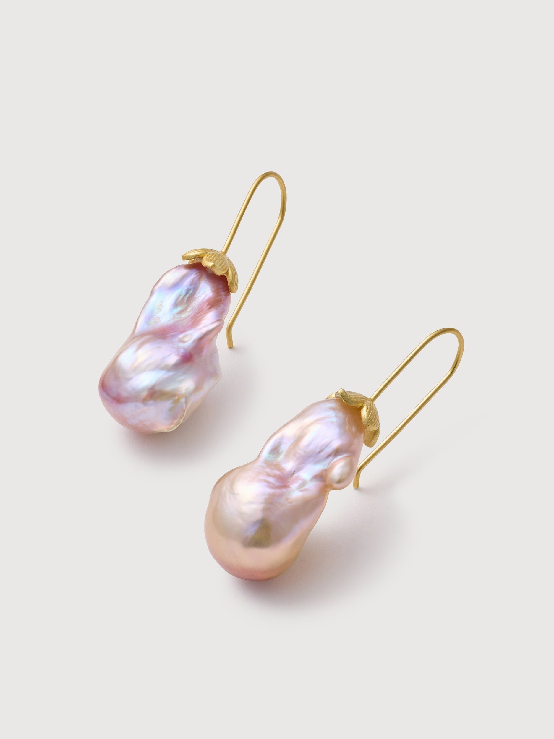 Rosé Drift Pink Baroque Pearl Earrings