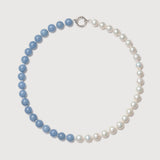 Celeste Angelite Pearl Necklace