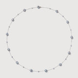 Astra Hanadama Akoya Pearl Station Necklace