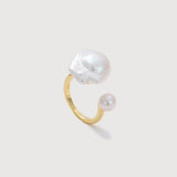 One & Only  Baroque Pearl Open Ring