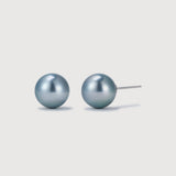 Platinum Gray Tahitian Pearl Stud Earrings