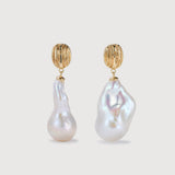 Wild Grace Drops Baroque Pearl Drop Earrings