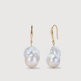 Undone | Baroque Pearl Hook Earrings