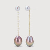 Violette Baroque Pearl Drop Earrings (Mid)