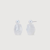 Icicle Freshwater Pearl &  Quartz Earrings