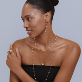 Seraphina Pearl Station Long Necklace