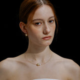 Solène Golden South Sea Pearl Drop Earrings