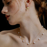 Solène Golden South Sea Pearl Drop Earrings