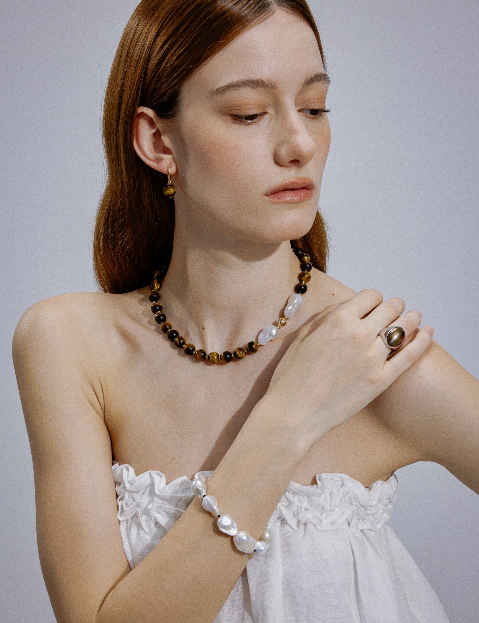 Rosé Reverie Pink Baroque Pearl Bracelet