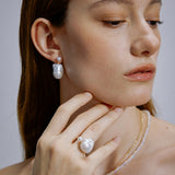 One & Only Drops Baroque Pearl Drop Earrings