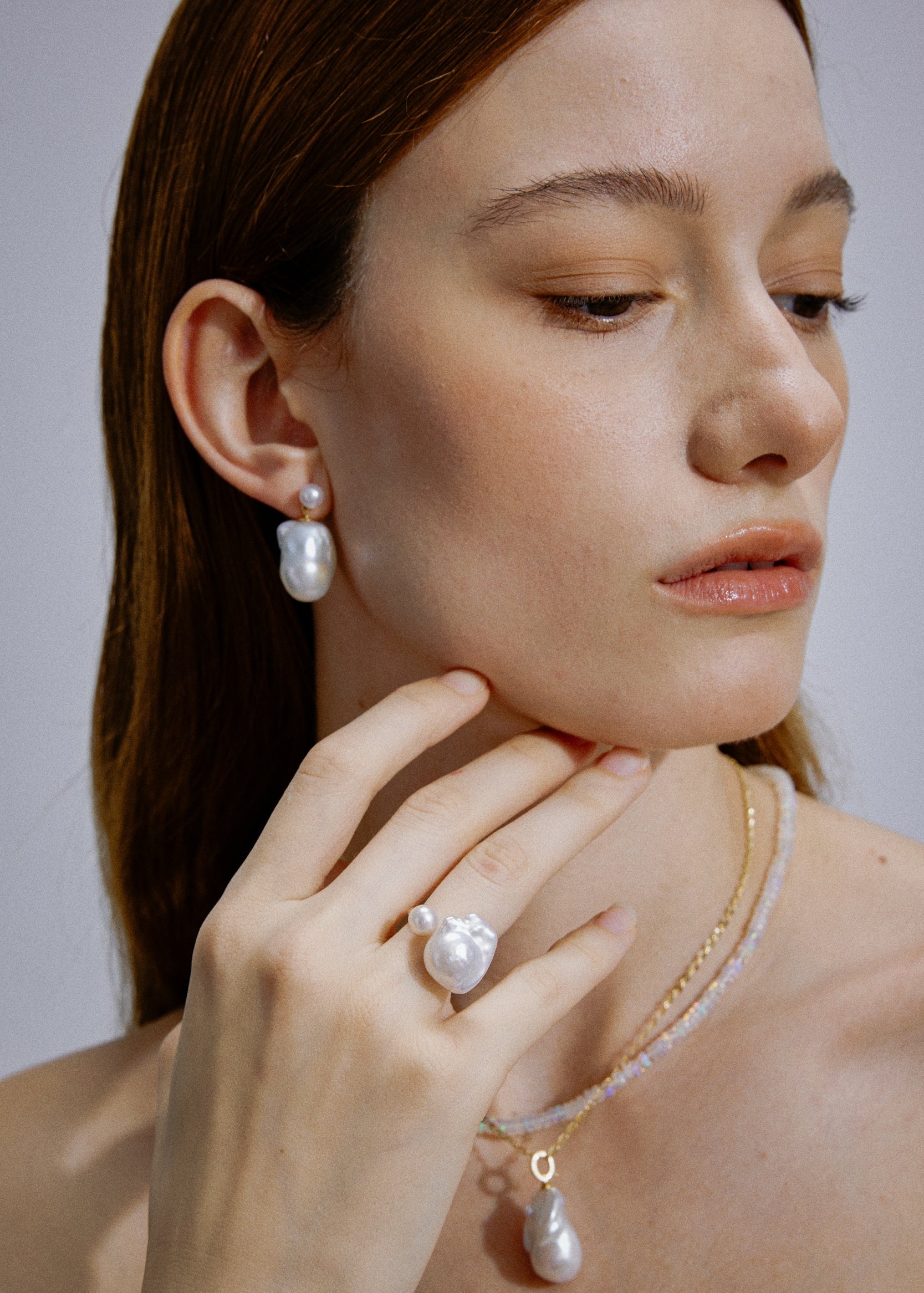 One & Only Drops Baroque Pearl Drop Earrings