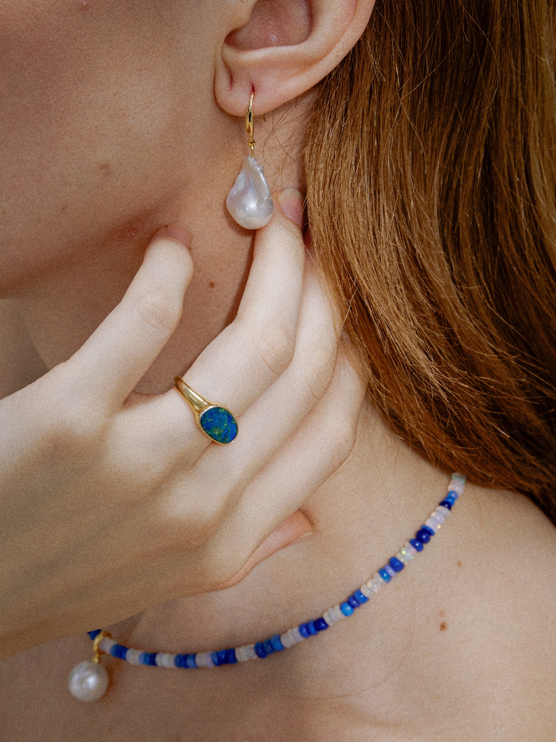 Undone | Baroque Pearl Hook Earrings