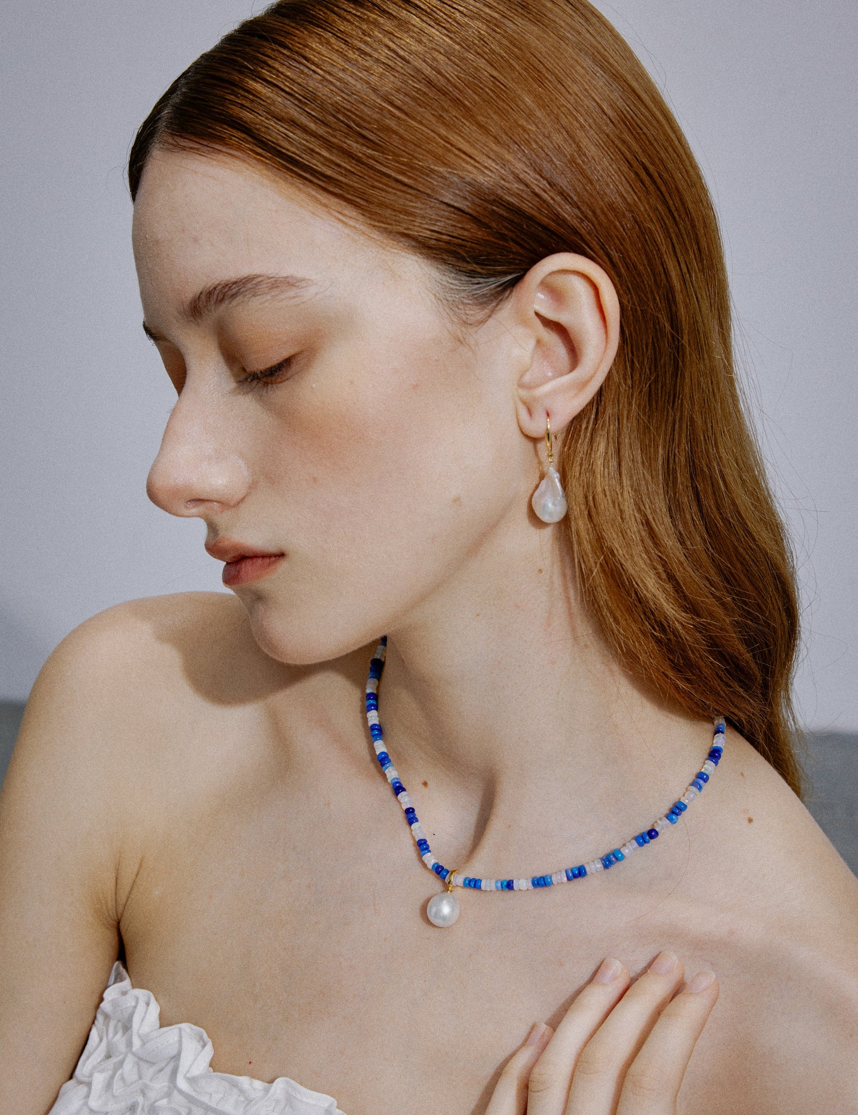 Aurora Pendant | Edison Pearl Pendant Charm 12-13mm