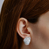 Baroque Pearl Stud Earrings