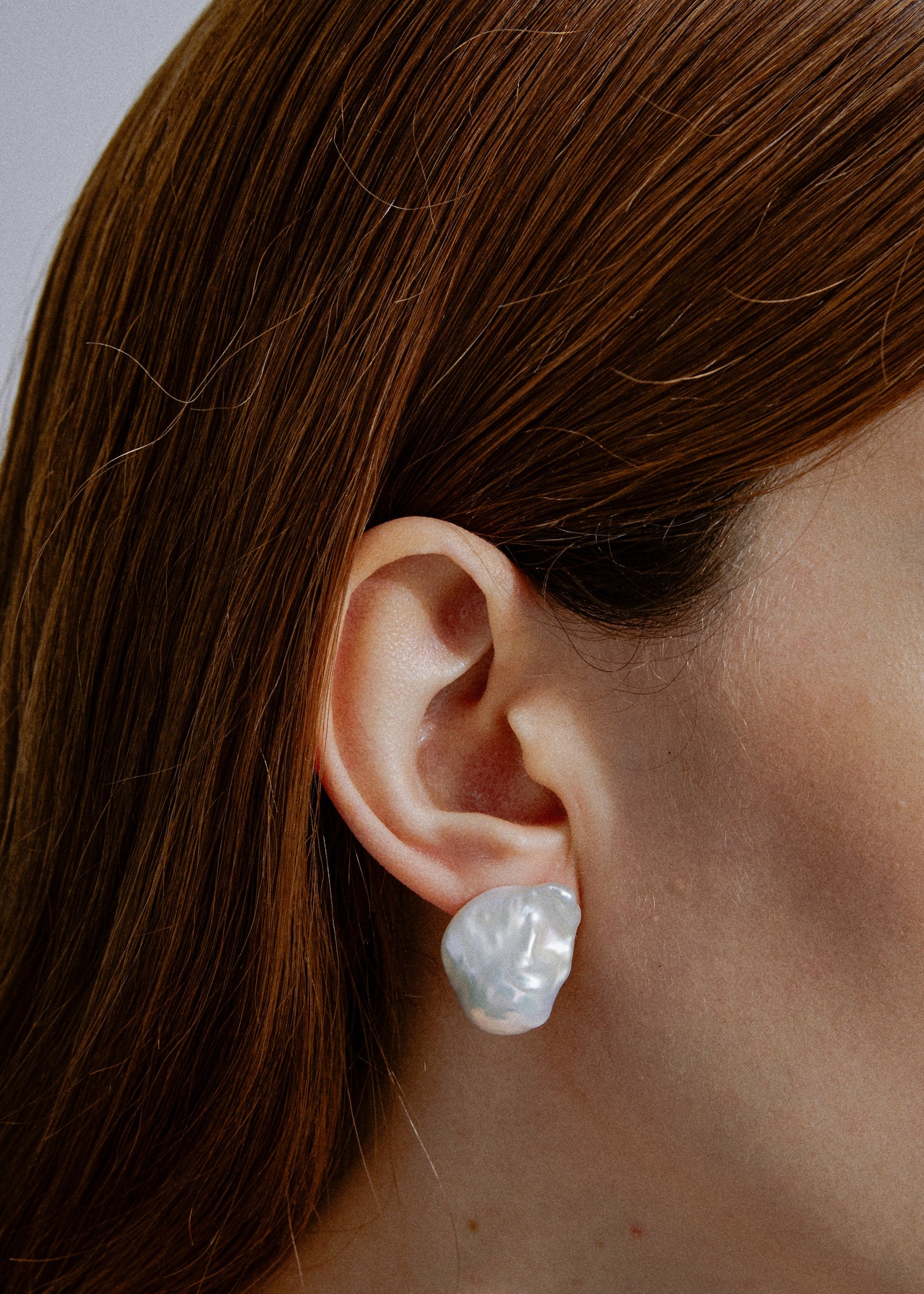 Baroque Pearl Stud Earrings