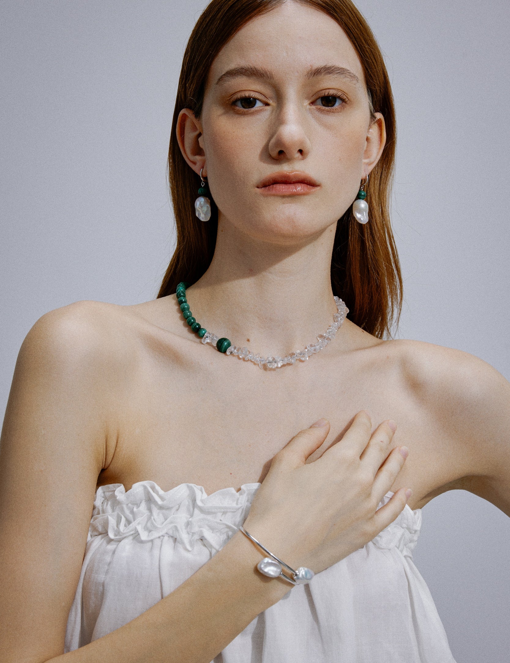 Verde Crystal Malachite Necklace