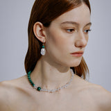 Verde Crystal Malachite Necklace