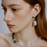Verde Crystal Malachite Necklace