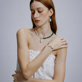 Verde Crystal Malachite Necklace