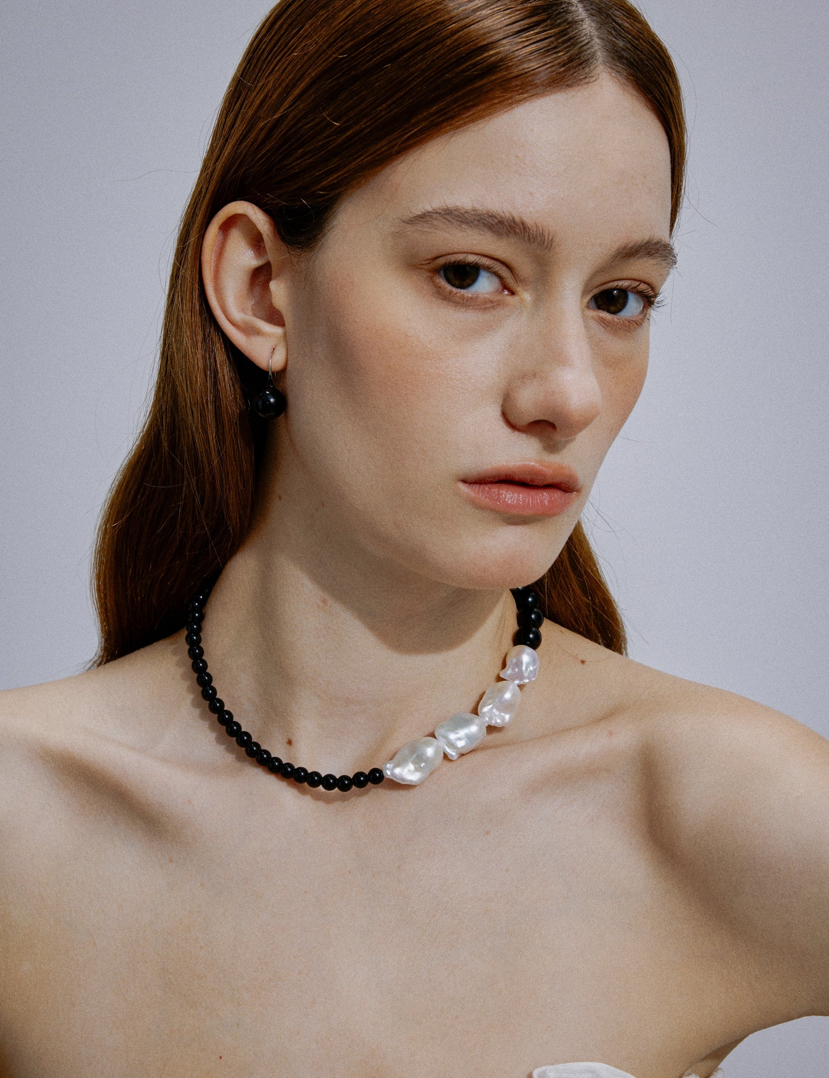 Éclipse Onyx Pearl Necklace