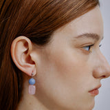 Sorbet Angelite Rose Quartz Earrings