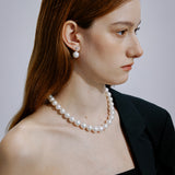 Moonlight 11-14mm Edison Pearl Necklace 18k/14k