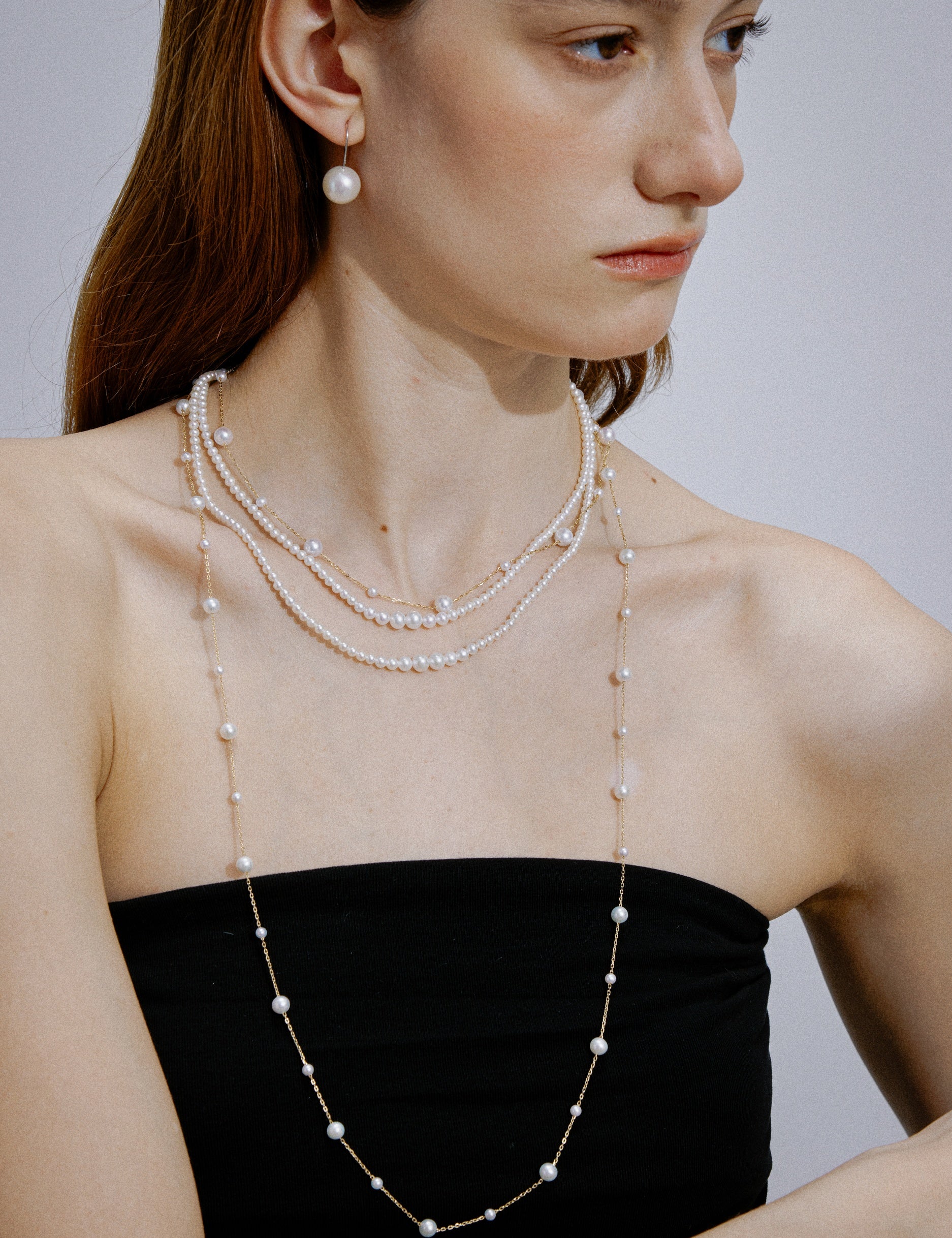 Seraphina Pearl Station Necklace