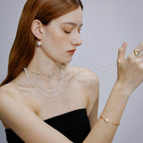 Aurora Pure | Edison Pearl Hook Earrings