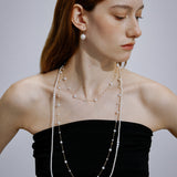 Moontrail Long Baby Pearl Necklace