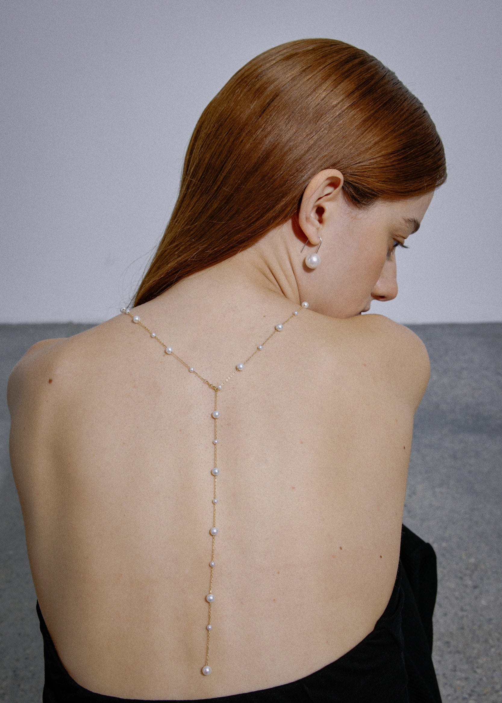 Seraphina Pearl Station Long Necklace