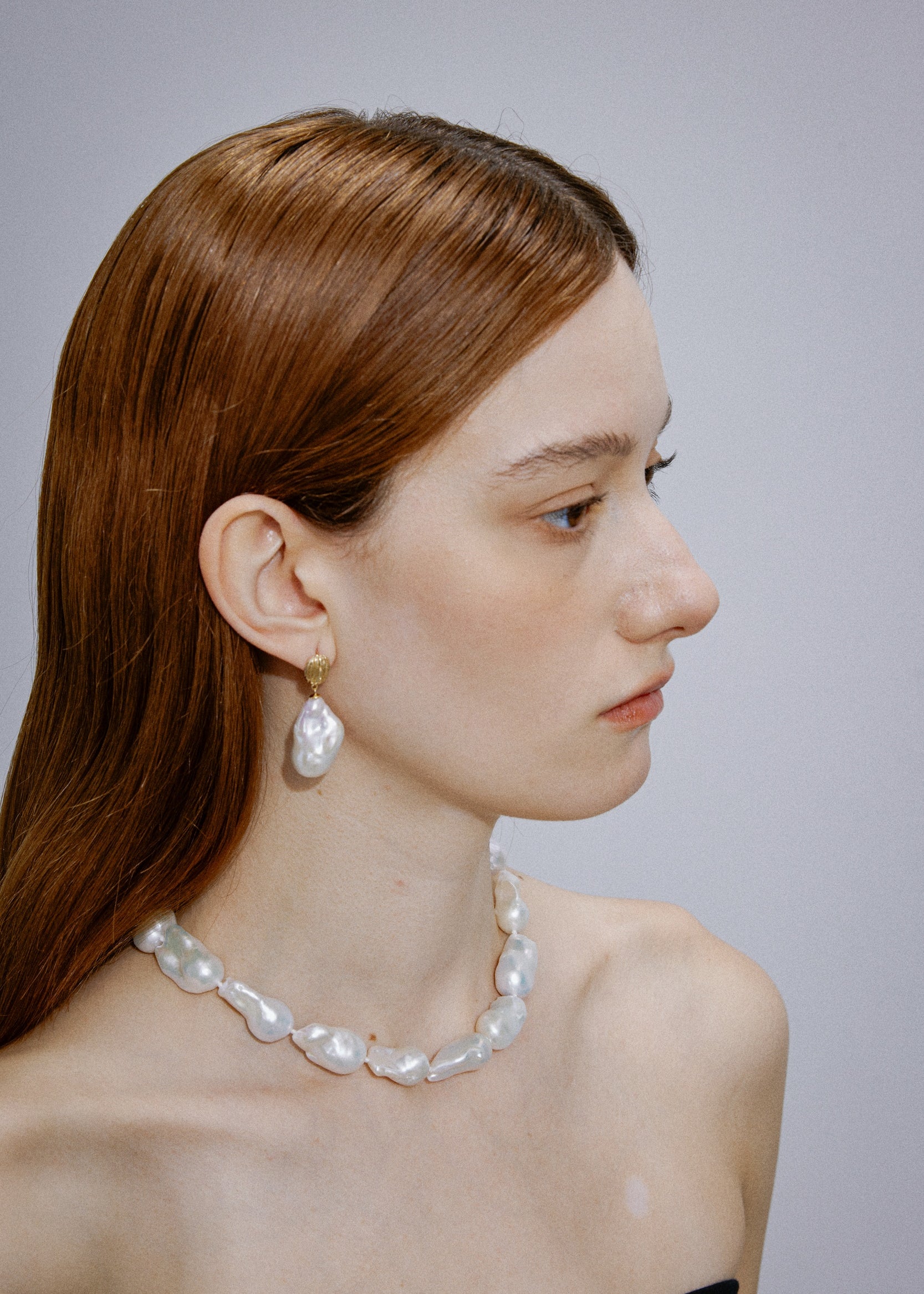 Wild Grace Drops Baroque Pearl Drop Earrings