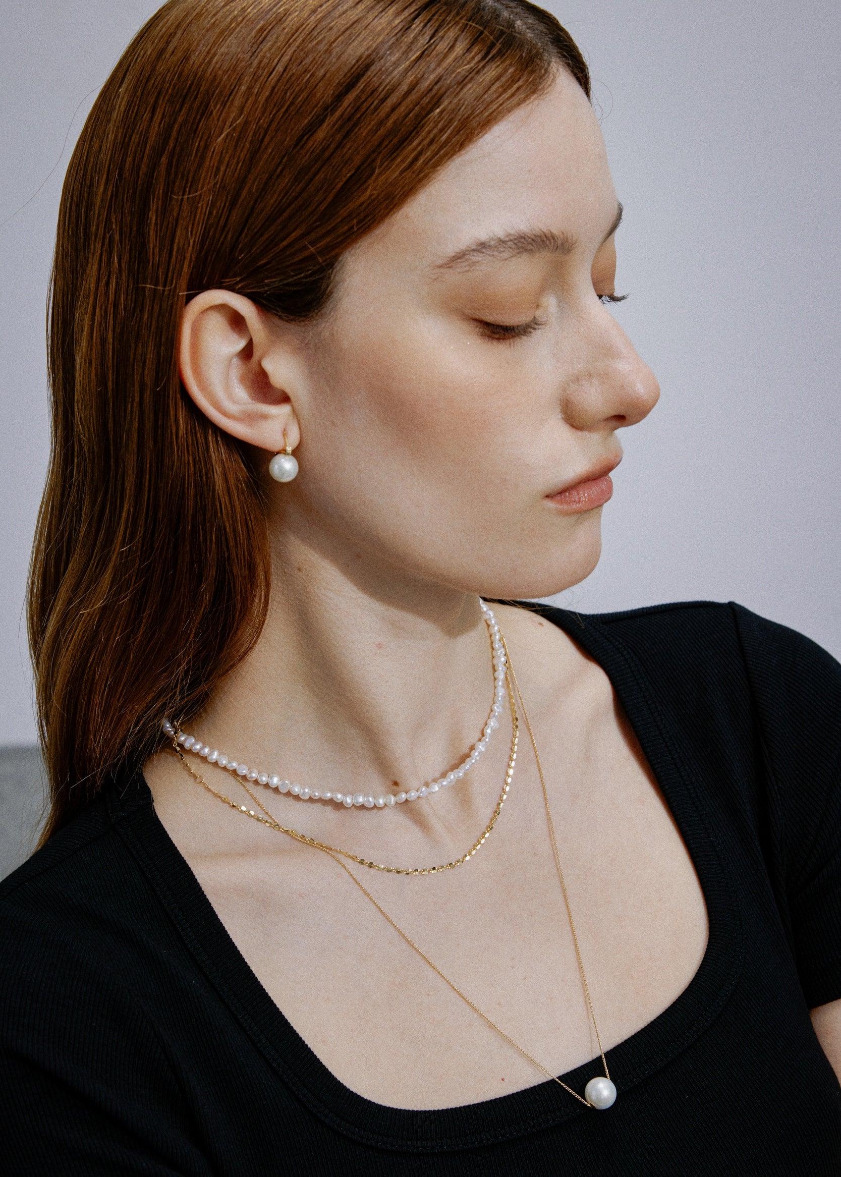 Aurora Classic | Edison Pearl Leverback Earrings