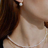 Aurora Classic | Edison Pearl Leverback Earrings