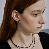 Midnight Eclipse Double Black Spinel & Tahitian Pearl Convertible Necklace