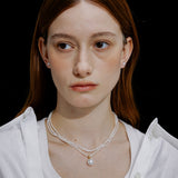 Aurora Pendant | Edison Pearl Pendant Charm 12-13mm