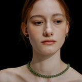 Meadow Jade Necklace & Stud Set