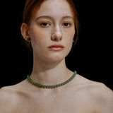 Meadow Jade Necklace & Stud Set