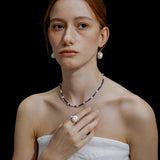 Azure Pearl Bead Necklace