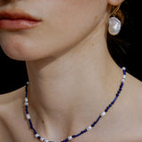 Azure Pearl Bead Necklace