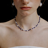 Azure Pearl Bead Necklace