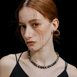 Prism 8-10mm Tahitian South Sea Multicolor Pearl Necklace