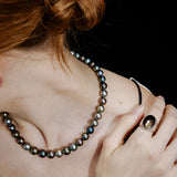Prism 8-10mm Tahitian South Sea Multicolor Pearl Necklace