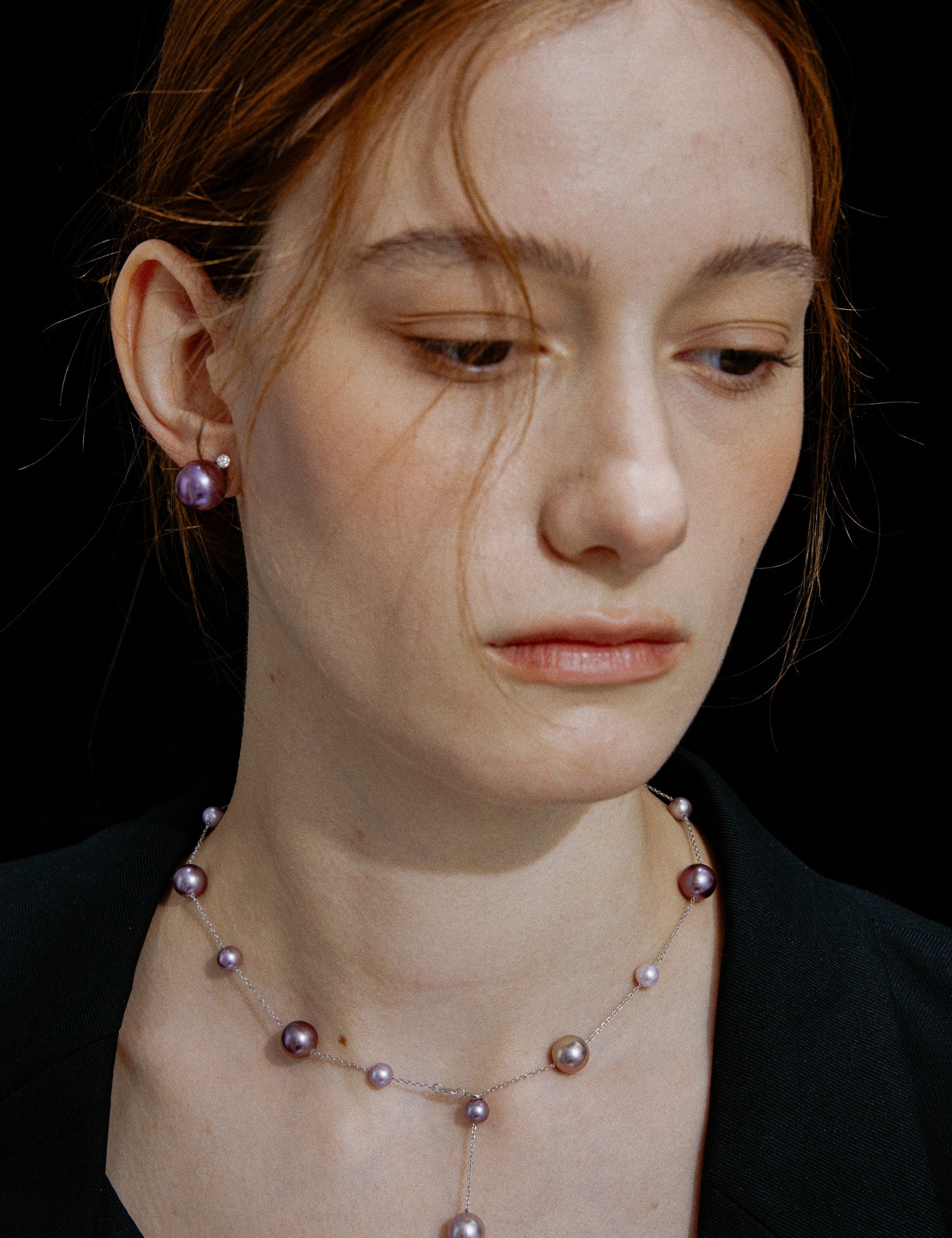 Lilac Stella Edision Pearl Necklace
