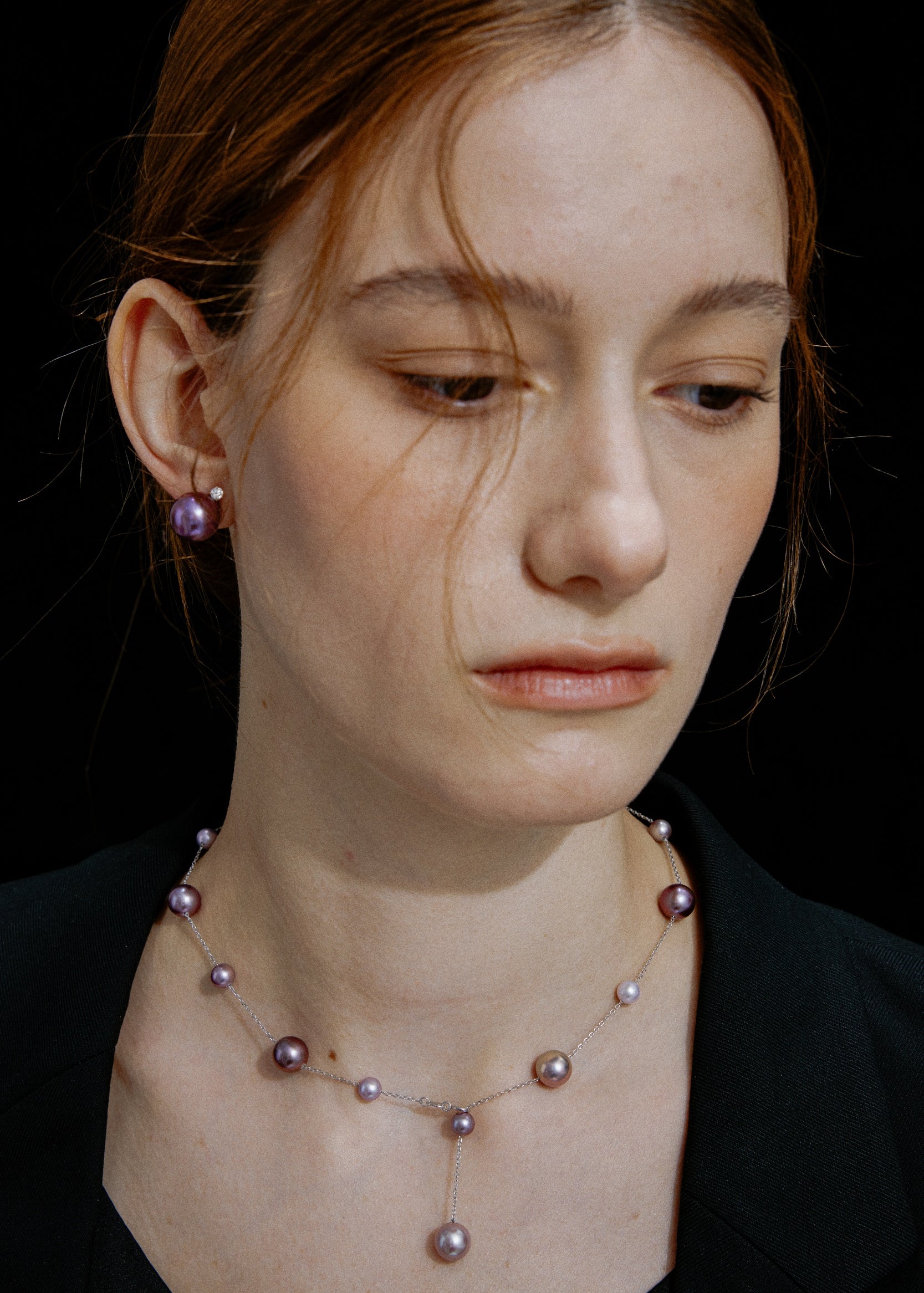 Lilac Stella Edision Pearl Necklace