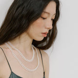 Ribbon Pearl Necklace