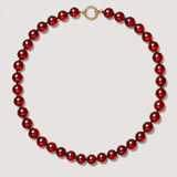 Ruby Red Agate Necklace