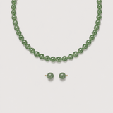 Meadow Jade Necklace & Stud Set