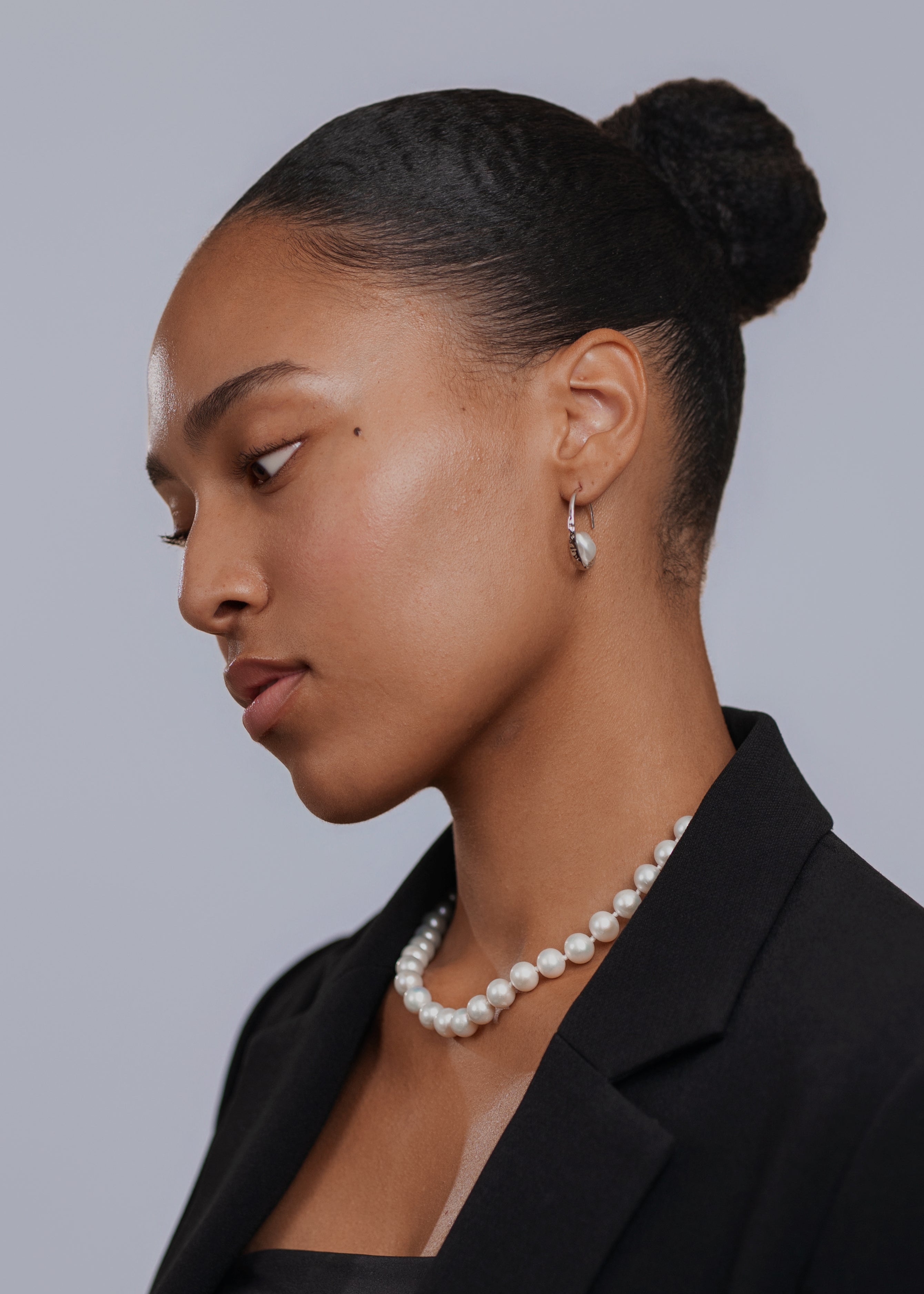 Aria Freshwater Pearl Hoop Earrings