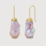 Rosé Drift Pink Baroque Pearl Earrings